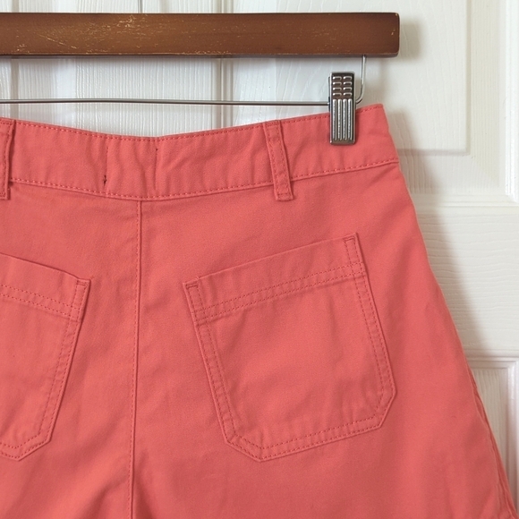 BDG Urban Outfitters Retro Pleated High Waisted Wide Leg Shorts Raspberry 26 - Picture 10 of 11